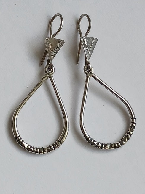 Tuareg silver earrings