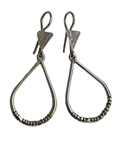 Tuareg silver earrings