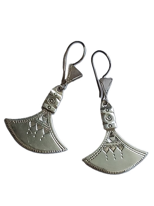Boucles d'oreilles touareg en argent