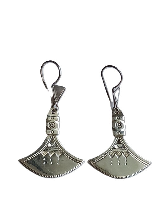 Tuareg silver earrings