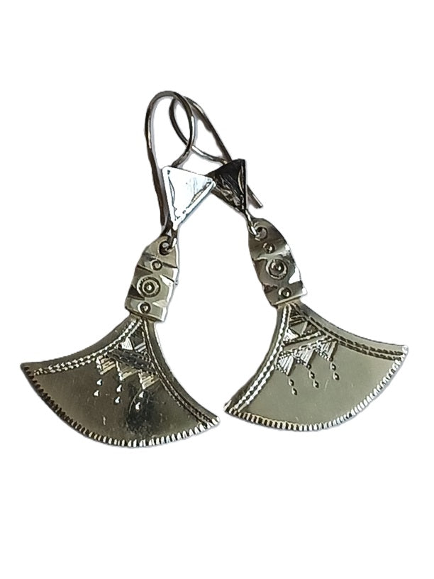 Tuareg silver earrings