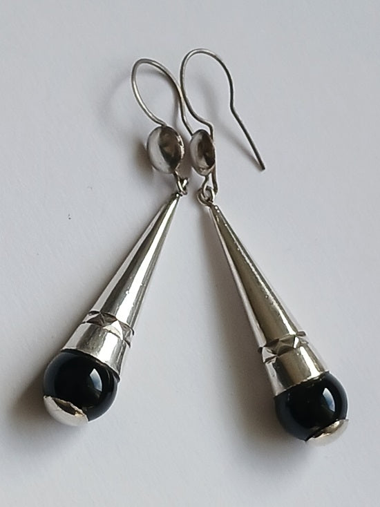 Tuareg silver earrings