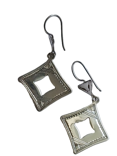 Boucles d'oreilles touareg en argent