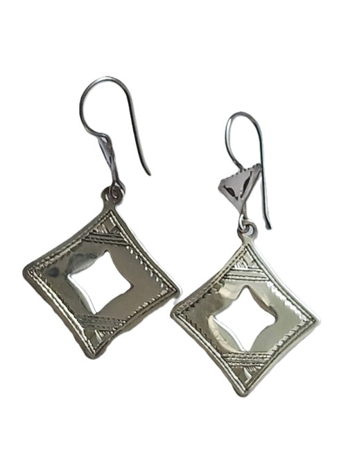 Tuareg silver earrings