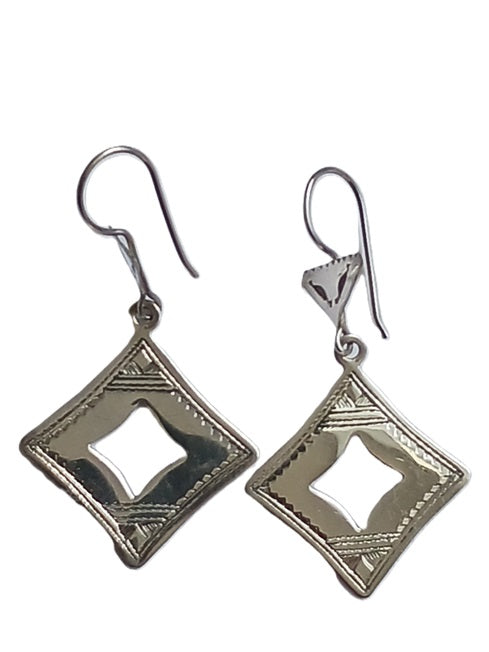 Tuareg silver earrings