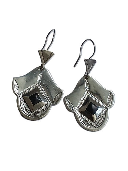 Tuareg silver earrings