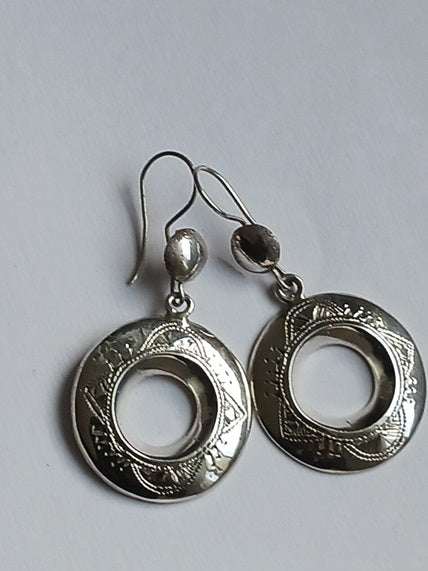 Tuareg silver earrings