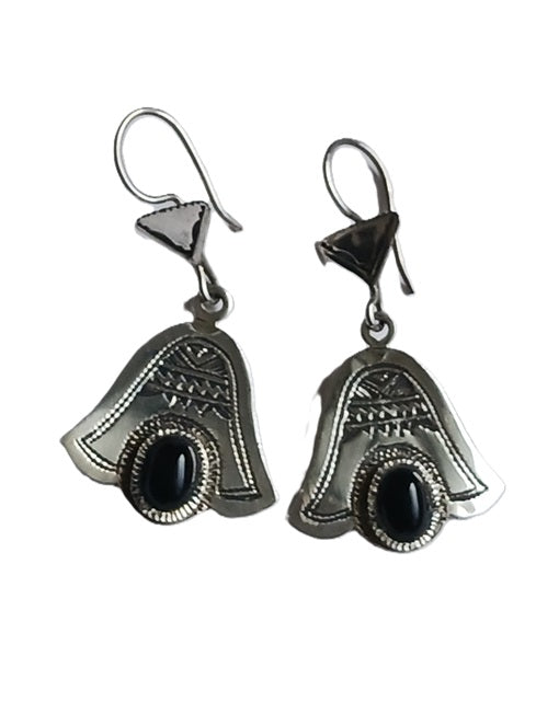 Tuareg silver earrings