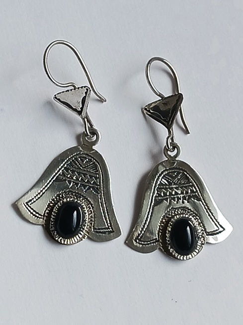 Tuareg silver earrings