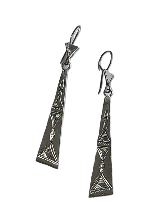 Boucles d'oreilles touareg en argent