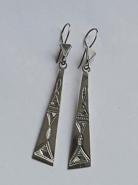 Tuareg silver earrings