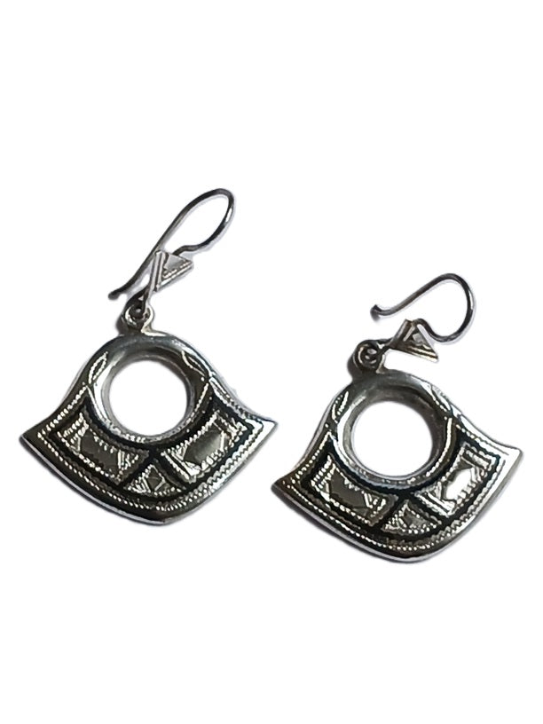 Tuareg silver earrings