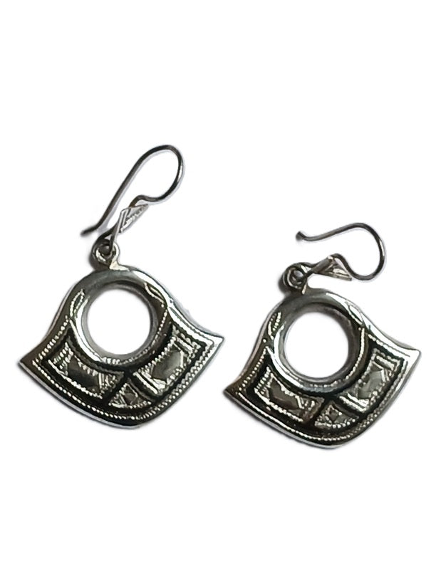 Tuareg silver earrings