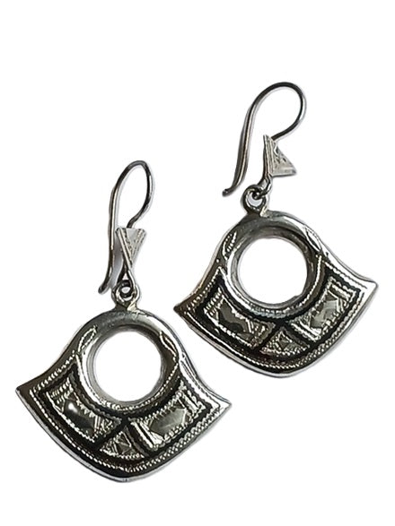 Tuareg silver earrings