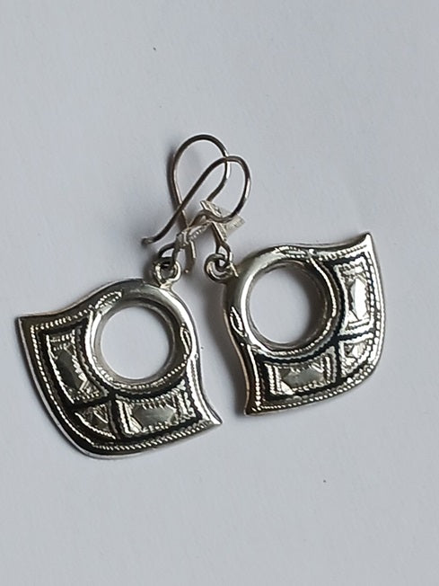 Tuareg silver earrings