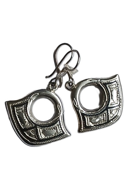 Tuareg silver earrings
