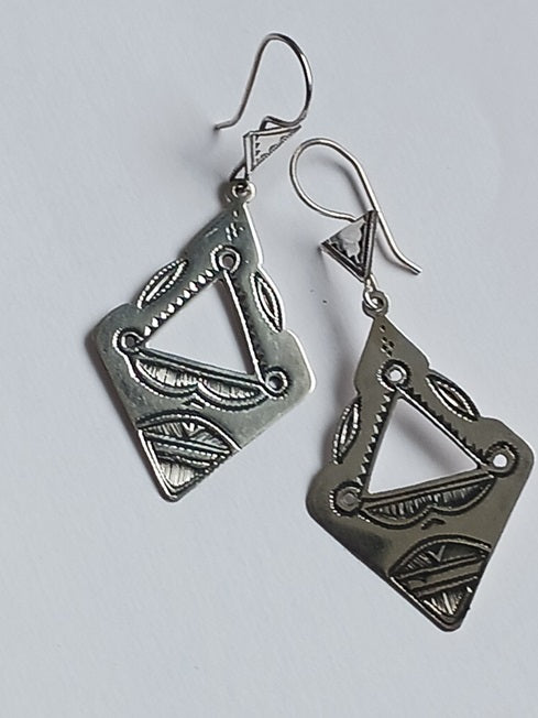 Boucles d'oreilles touareg en argent