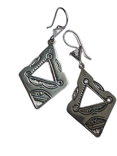 Boucles d'oreilles touareg en argent