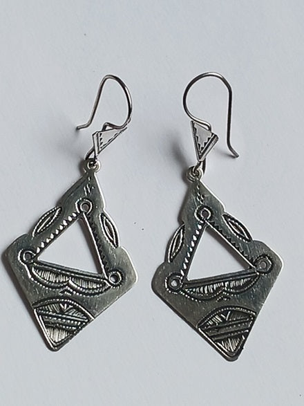 Boucles d'oreilles touareg en argent