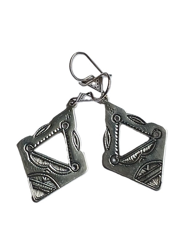 Boucles d'oreilles touareg en argent
