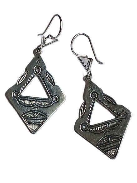 Boucles d'oreilles touareg en argent