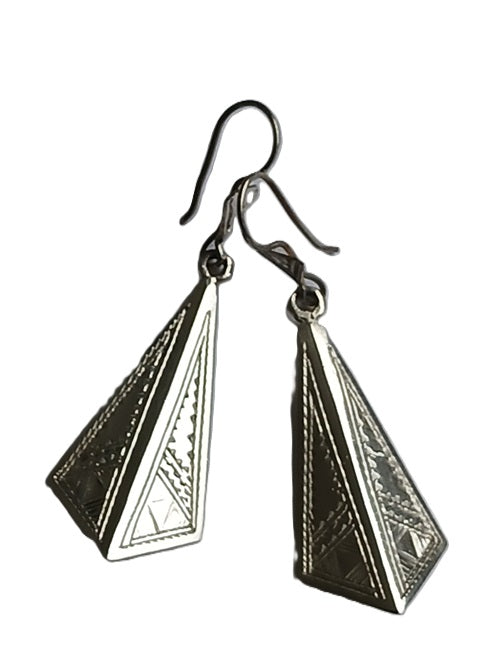 Boucles d'oreilles touareg en argent