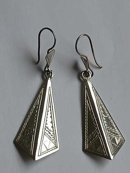 Boucles d'oreilles touareg en argent