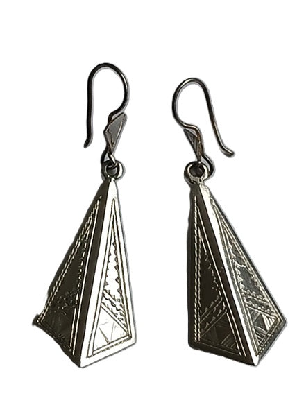 Boucles d'oreilles touareg en argent
