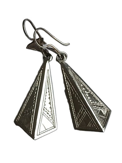 Boucles d'oreilles touareg en argent