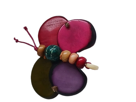 Tagua Brooch