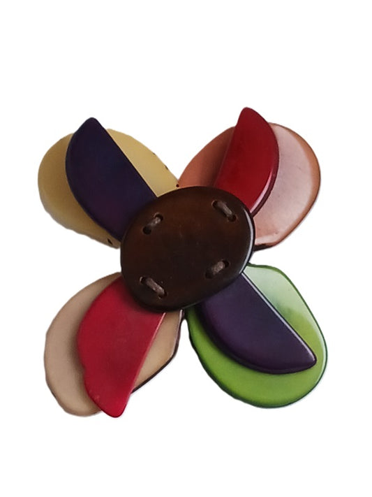 Tagua Brooch