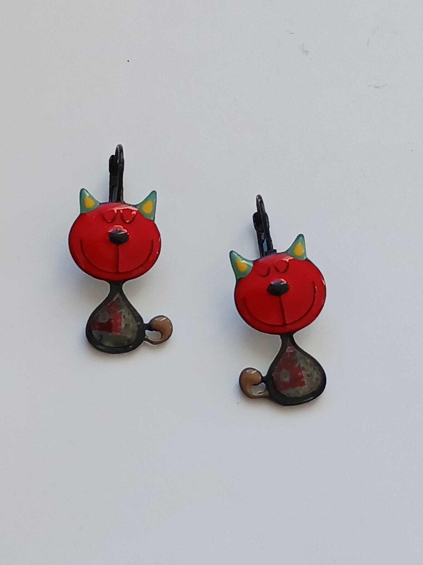 Boucles d'oreilles chat