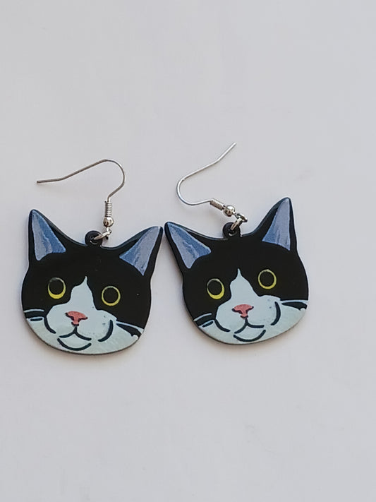 Boucles d'oreilles chat