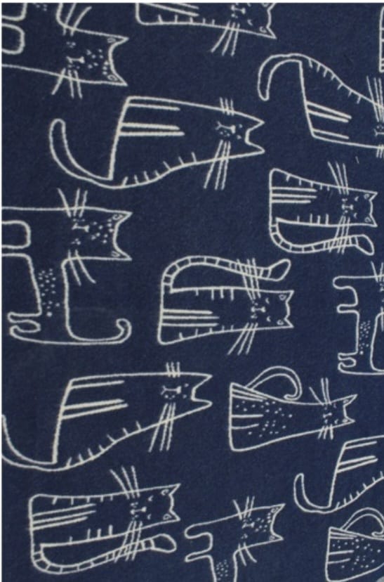 Écharpe reversible motif chat stylisé - ATL002