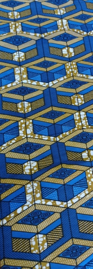 Tissu - Wax 100% coton 5.25 mètres (6 yards) (Copie)