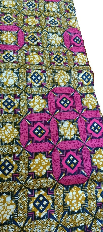 Tissu - Wax 100% coton 5.25 mètres (6 yards)