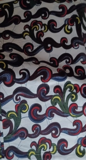 Tissu - Wax 100% coton 5.25 mètres (6 yards)