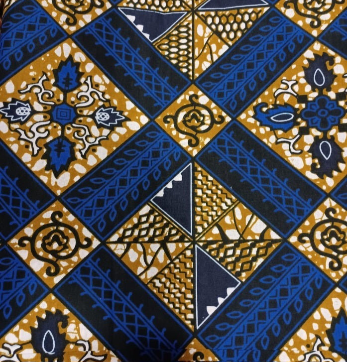 Tissu - Wax 100% coton 5.25 mètres (6 yards)