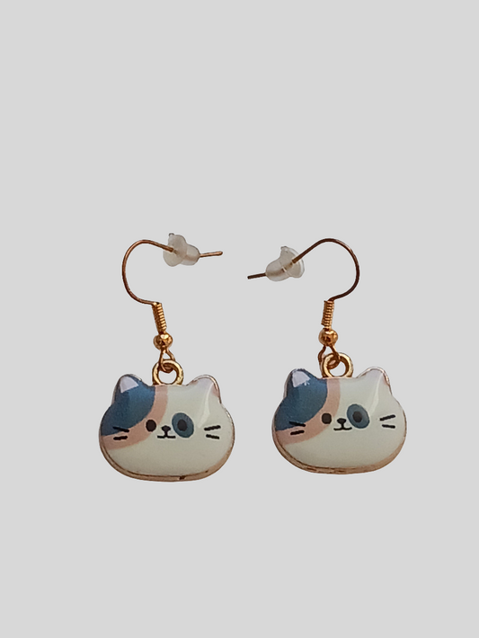 Boucles d'oreilles chat