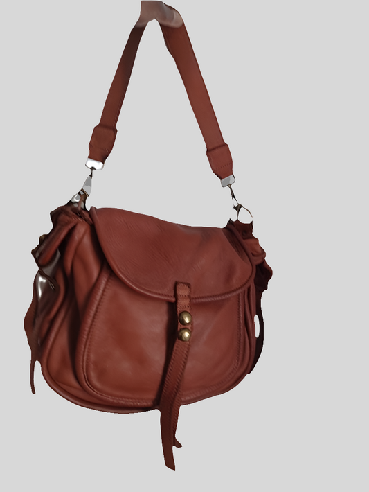Sac à main en cuir - Datte