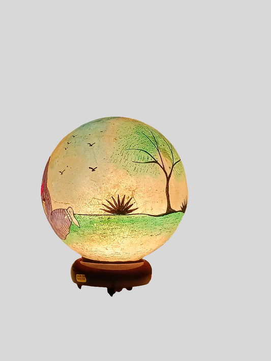 Lampe en vessie de chameau - grand modèle