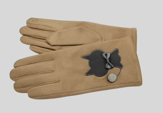 Gants motif chat