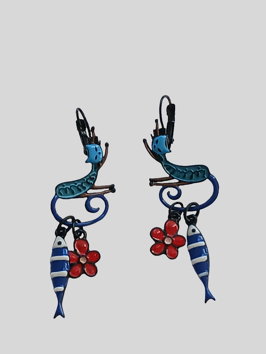Boucles d'oreilles chat