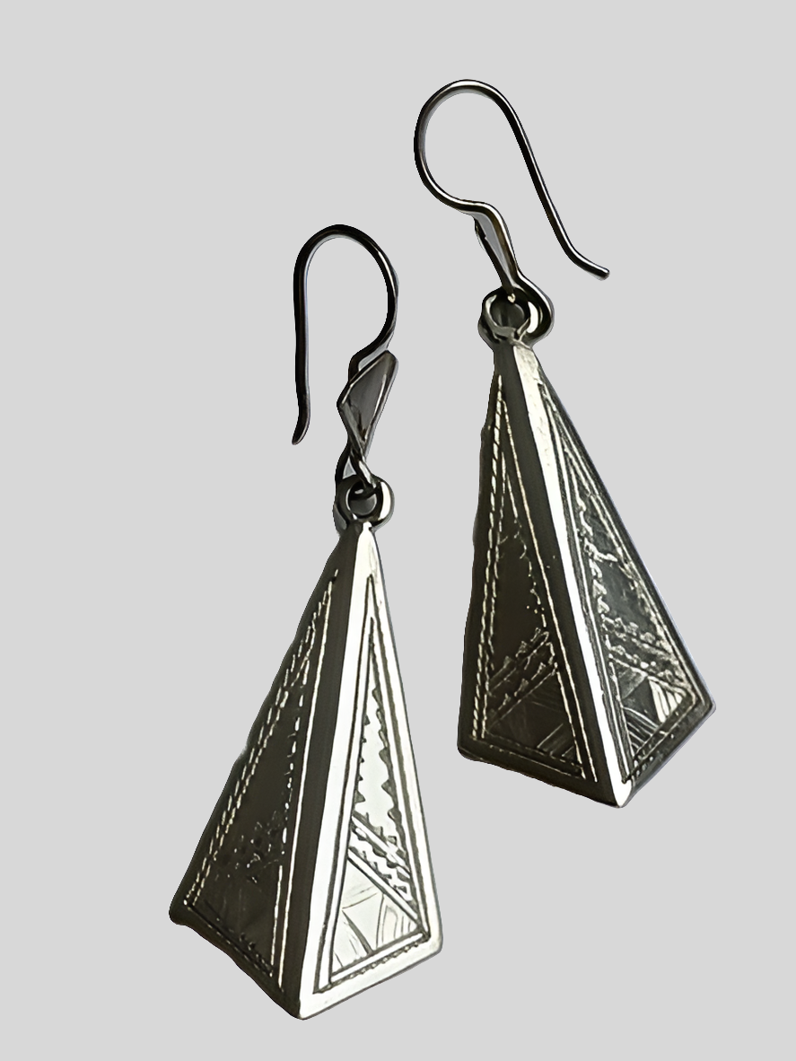 Boucles d'oreilles touareg en argent