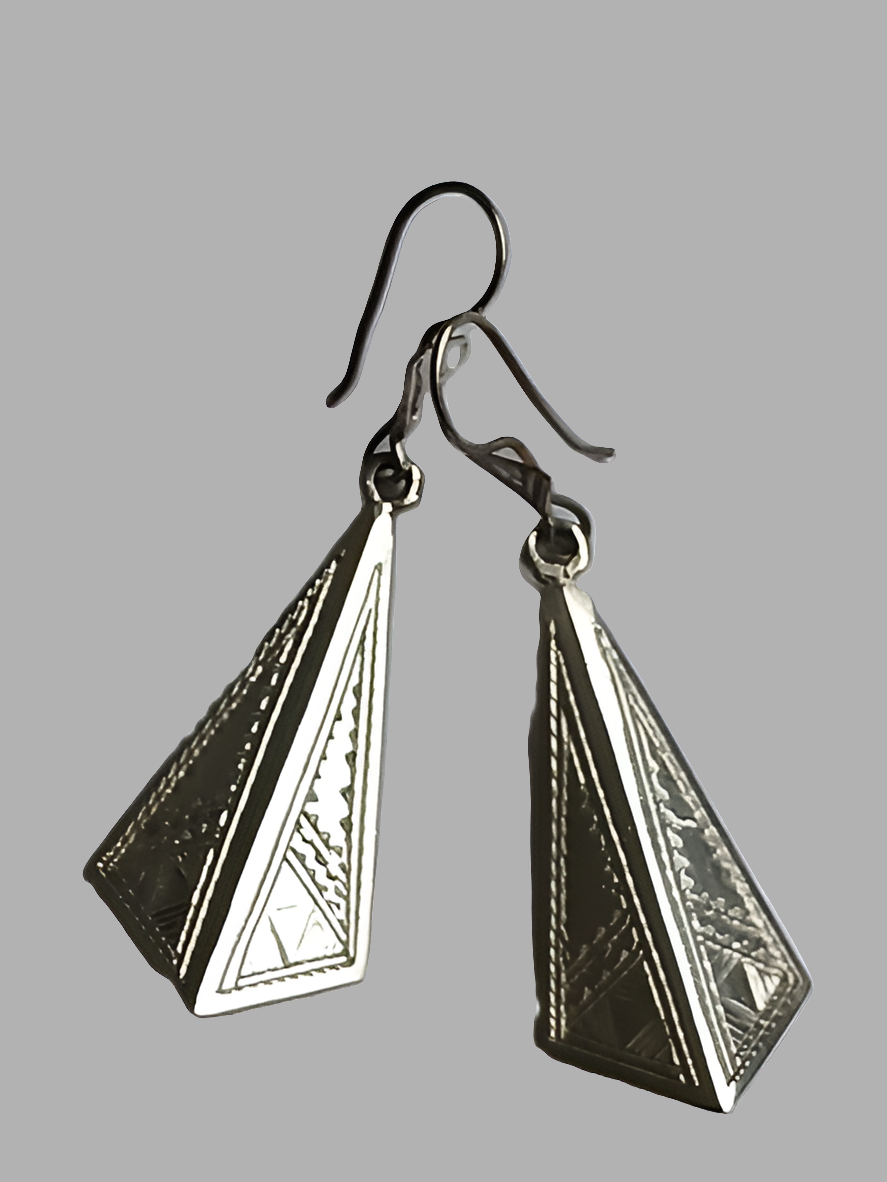 Boucles d'oreilles touareg en argent