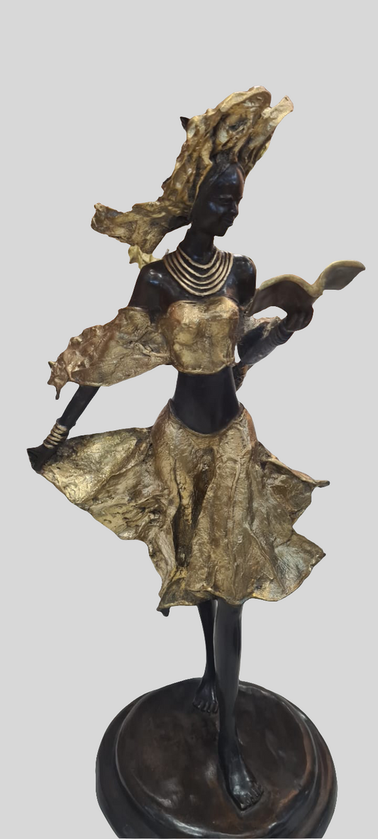 Sculpture en bronze la liseuse
