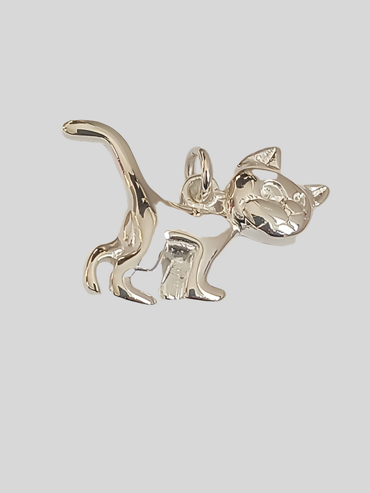 Pendentif chat argent