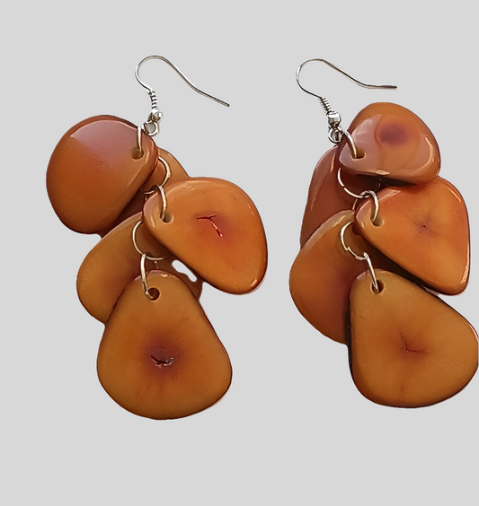 Tagua Seed Earrings