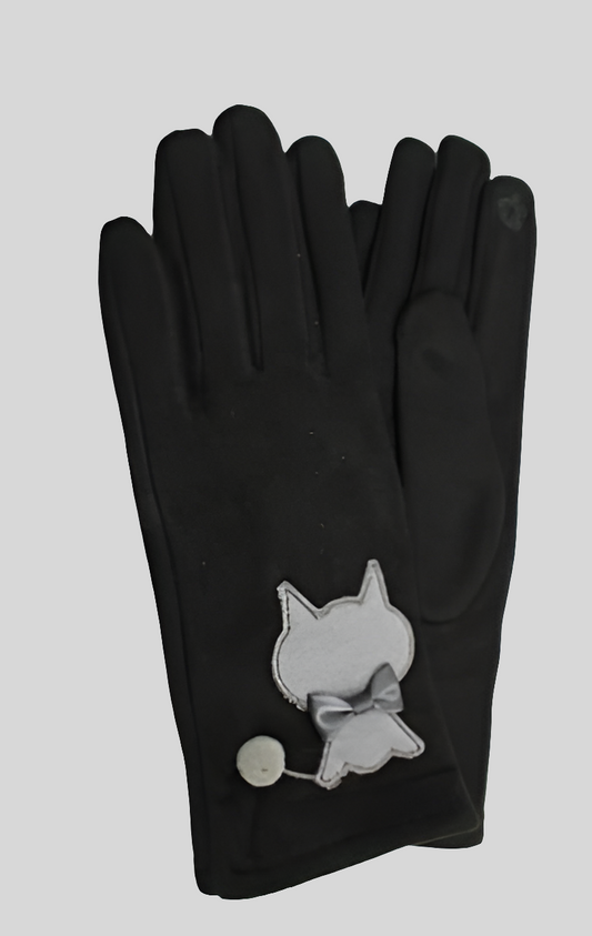 Gants motif chat