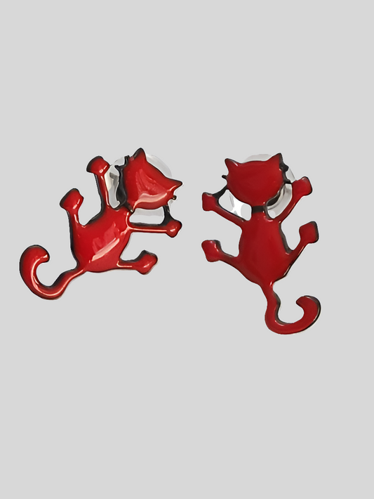 Boucles d'oreilles chat